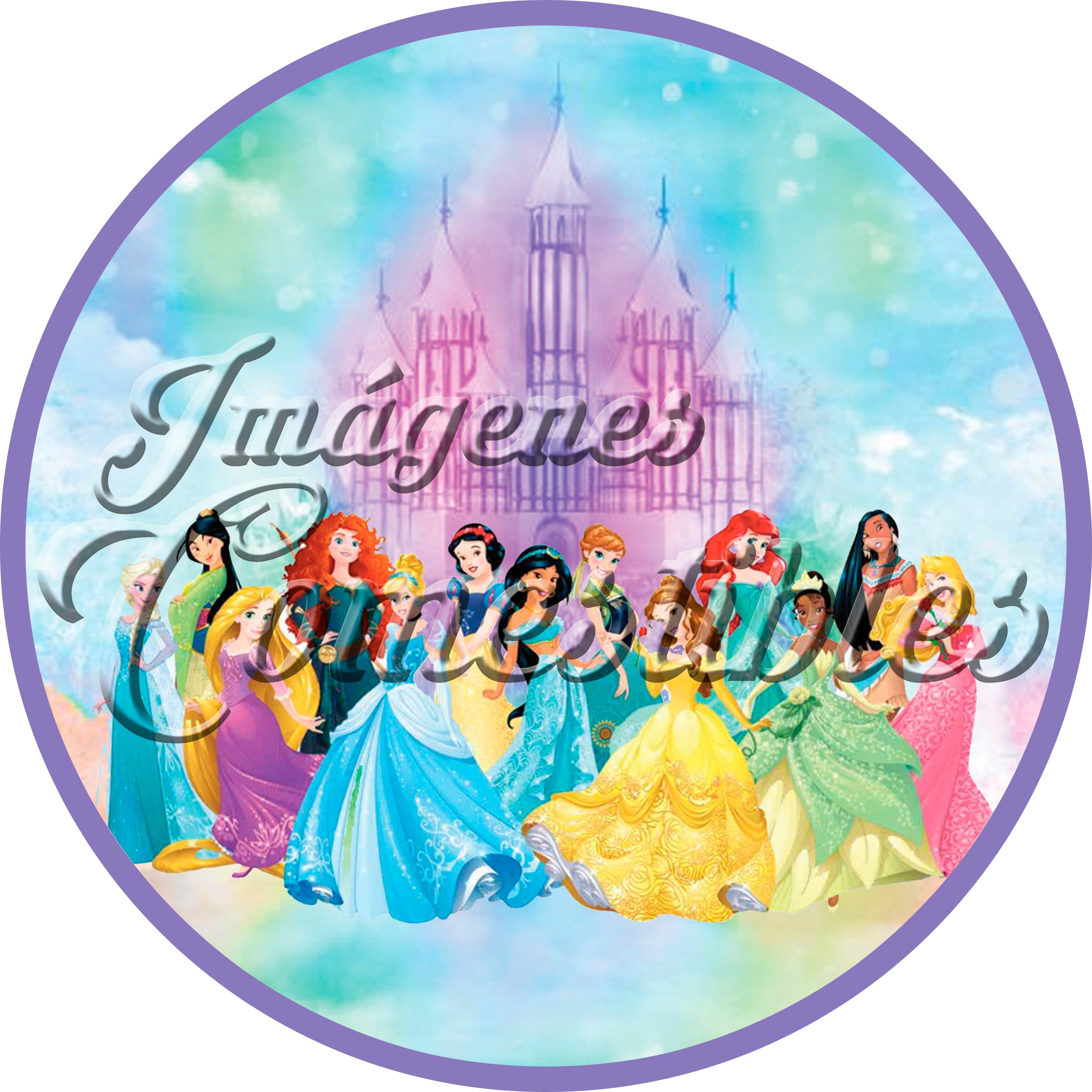 Oblea comestible - Princesas