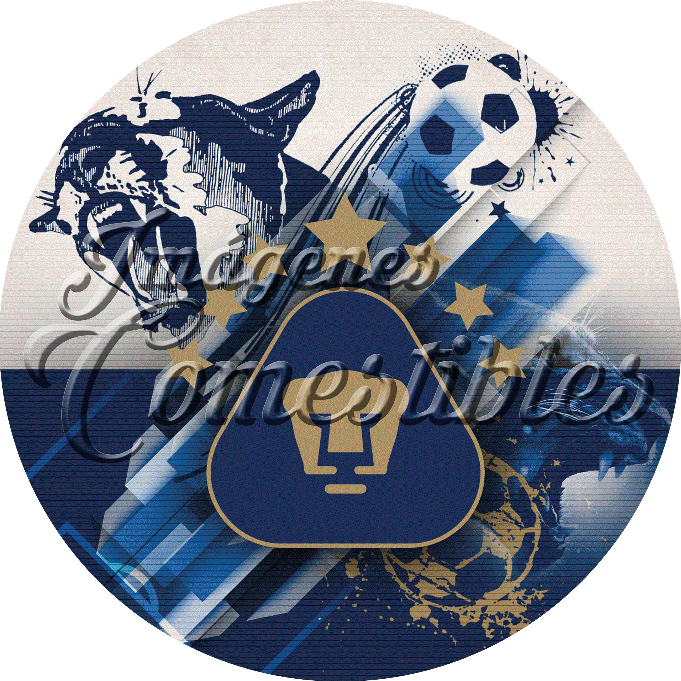 Oblea comestible - Pumas-1
