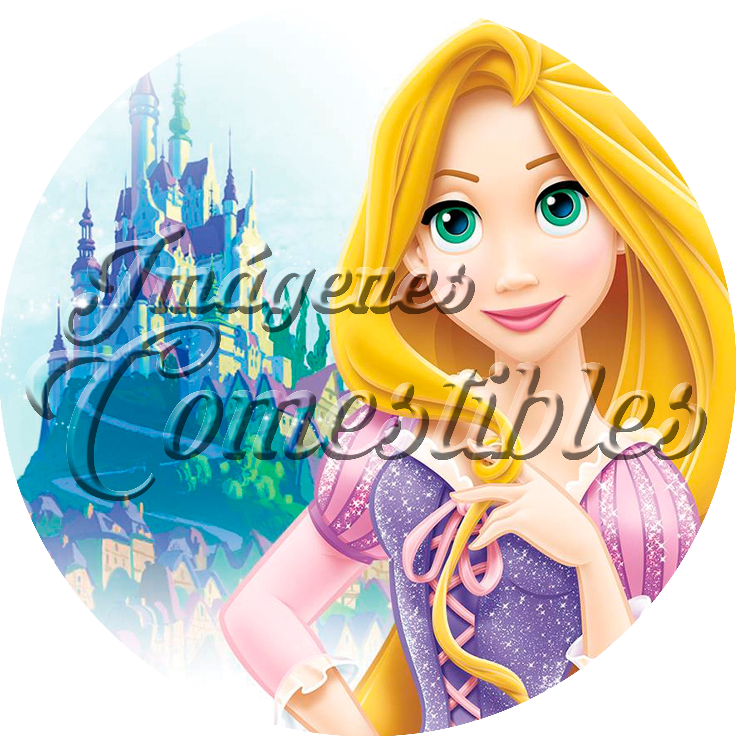 Oblea comestible - Rapunzel-2