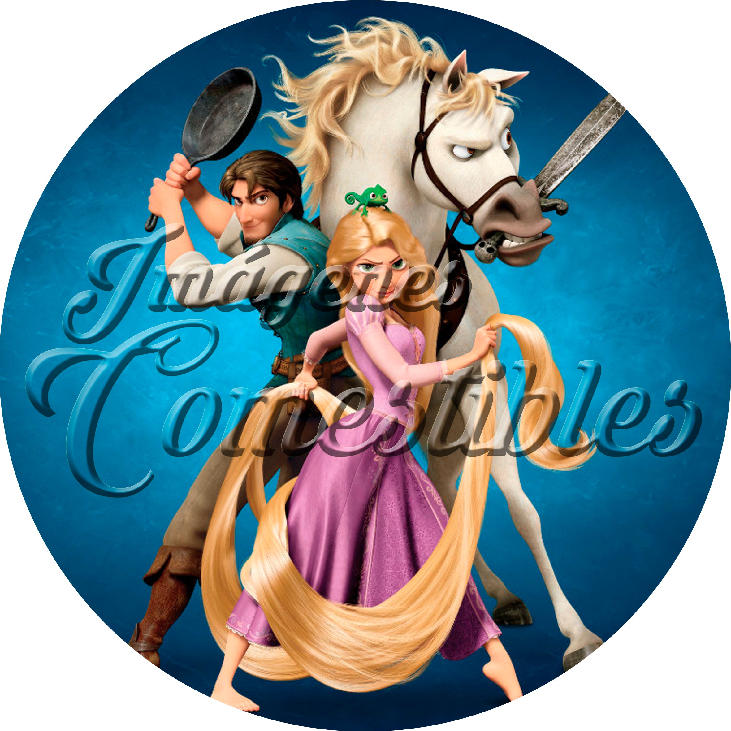 Oblea comestible - Rapunzel-4