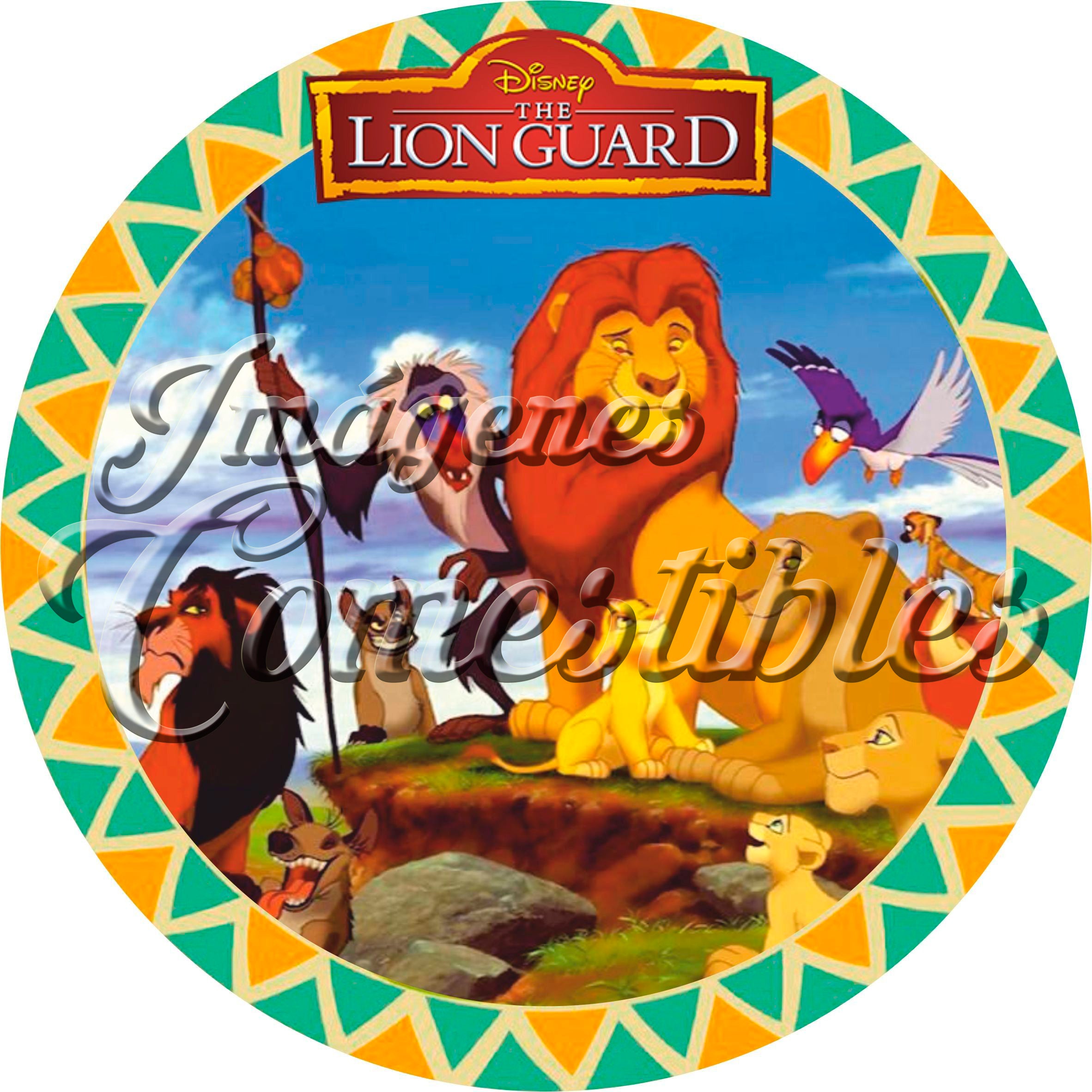 Oblea comestible - Rey león