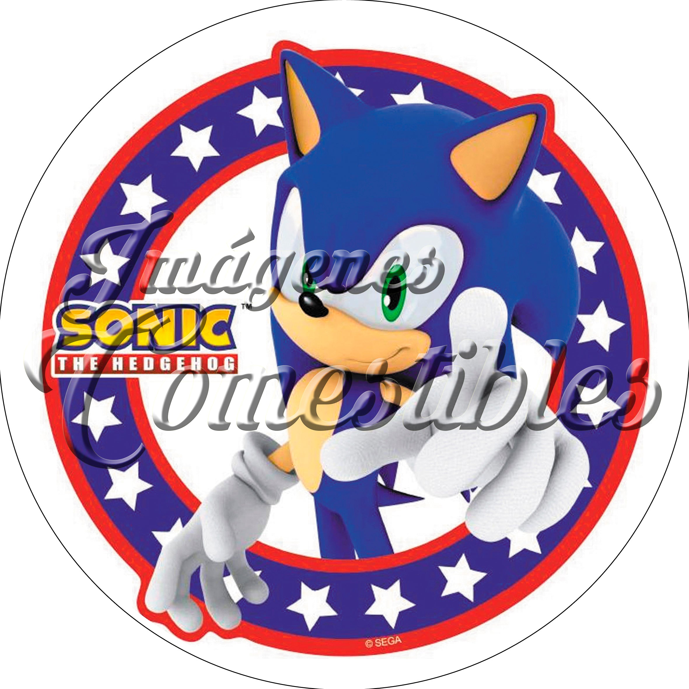 Oblea comestible - Sonic